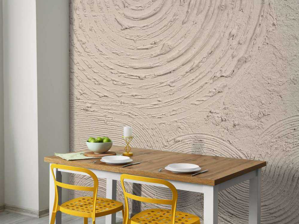 Organic shapes and lines in linen