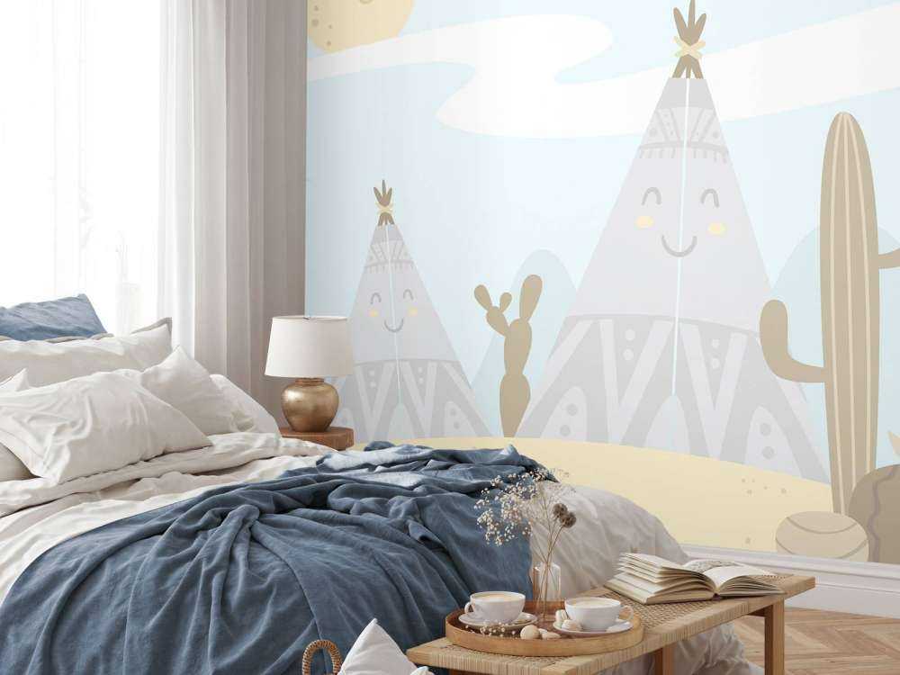 Tipis in the desert