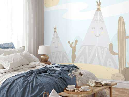 Tipis in the desert