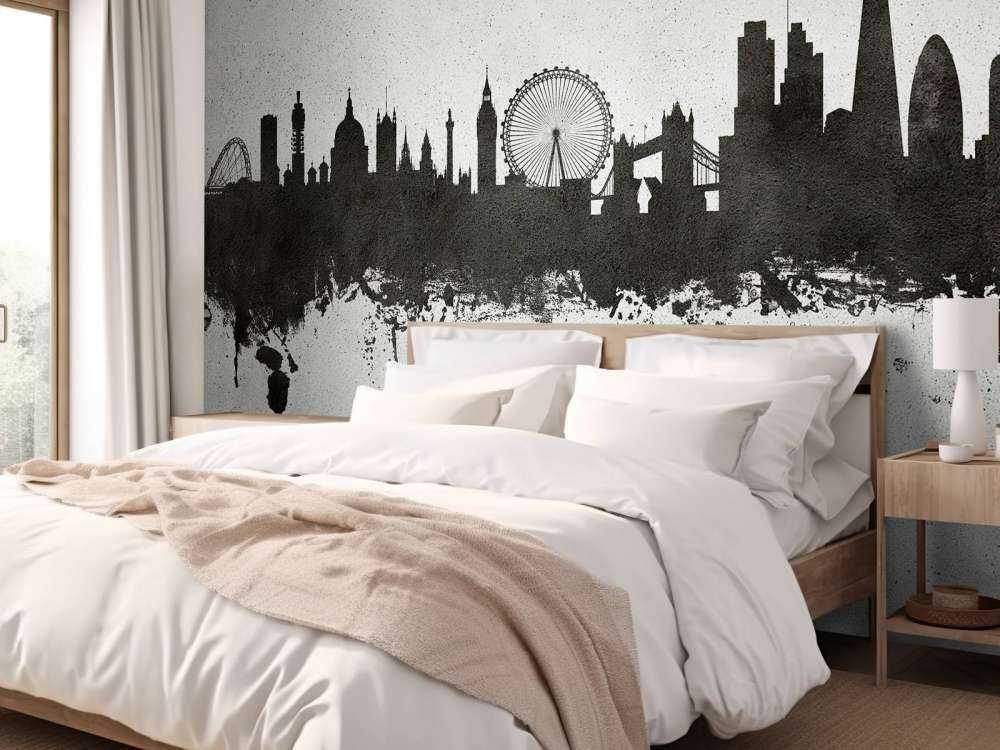 Watercolor skyline, London