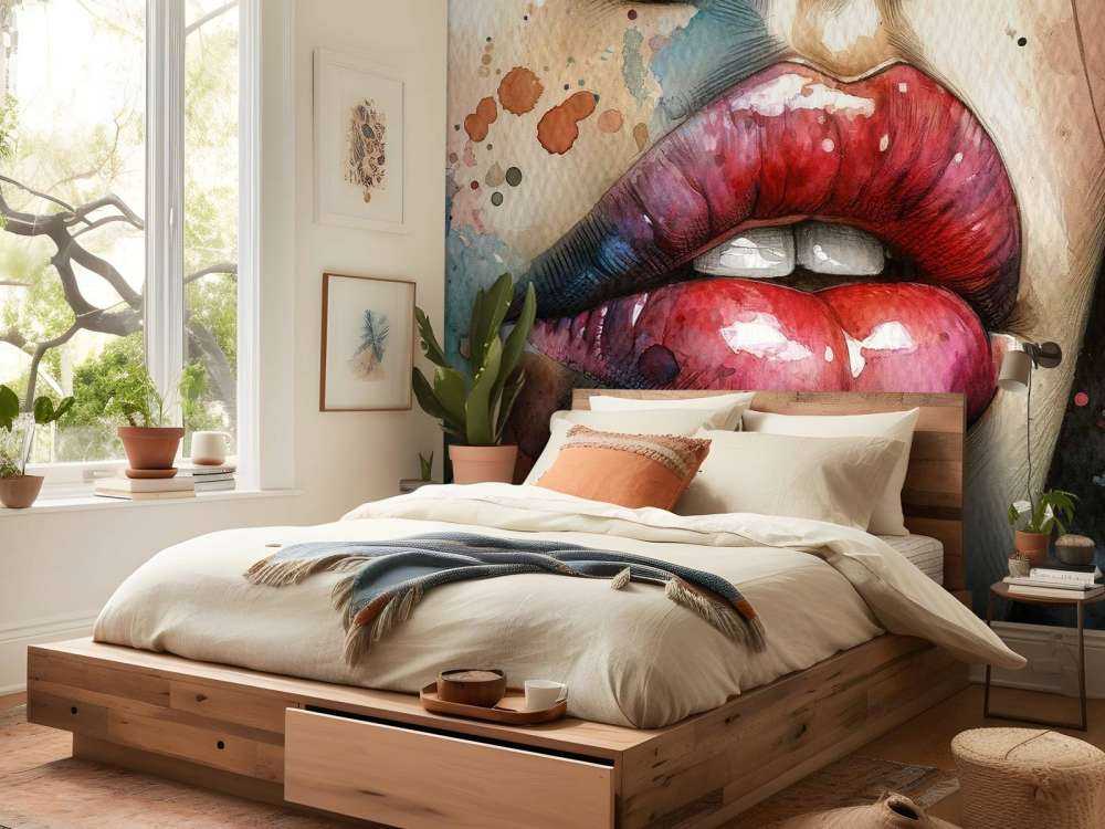 Watercolour Woman Lips #1