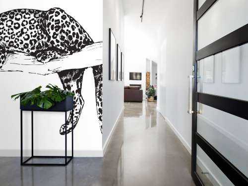 Drawn leopard