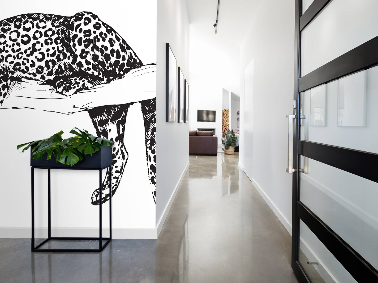 Drawn leopard