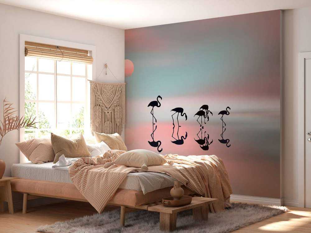 Family flamingos