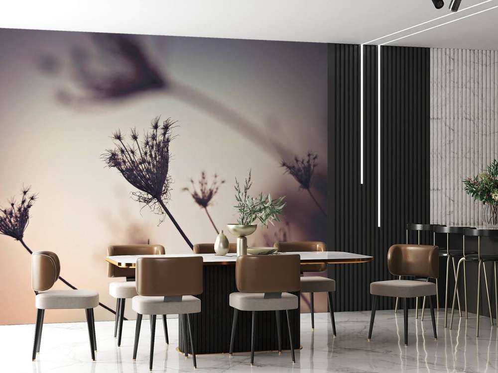 Silhouettes of plants