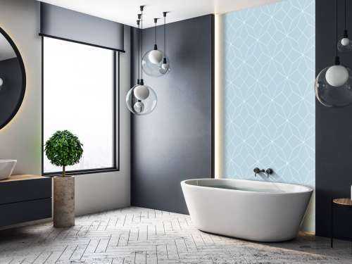 Light blue geometric lines