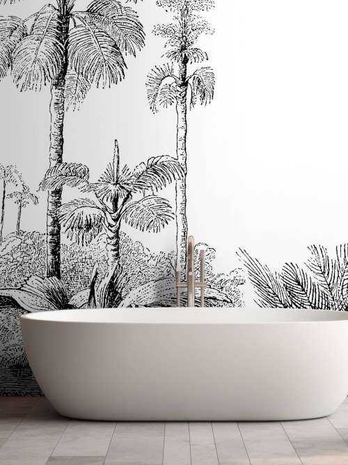 Shredded palm trees