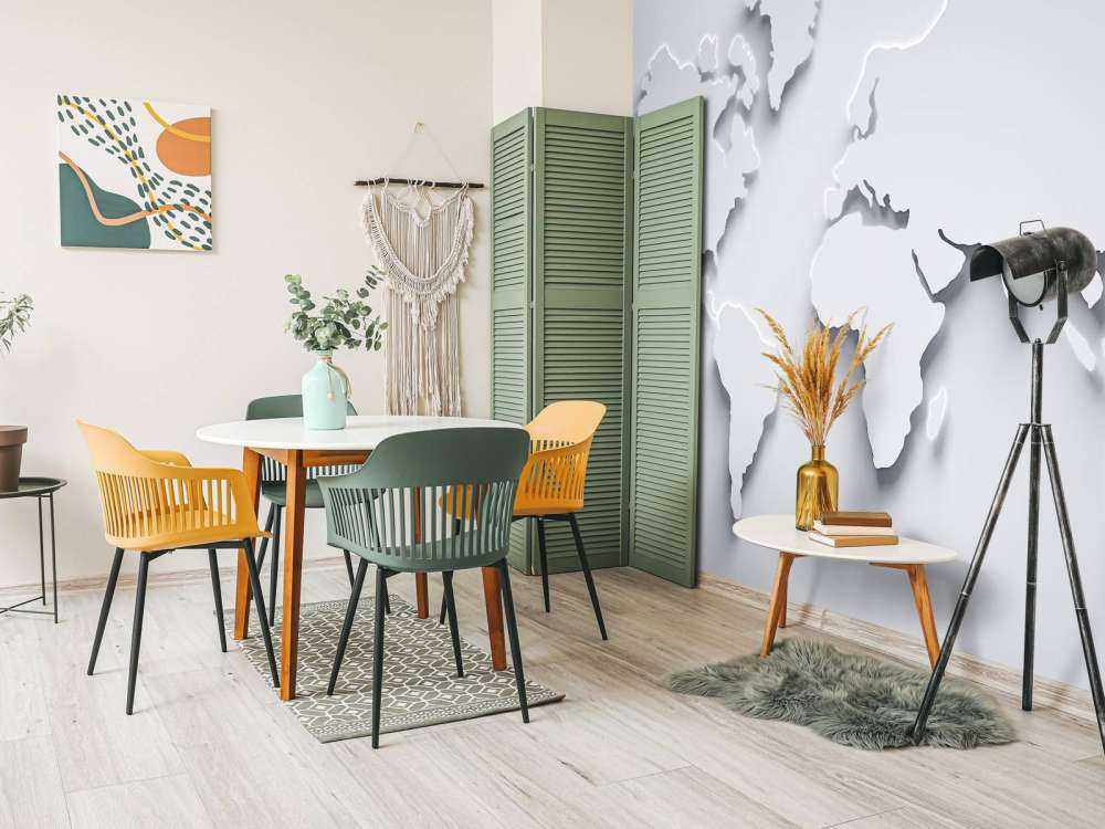 3D World map white