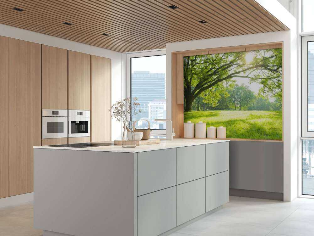 Beautiful tree with green grass