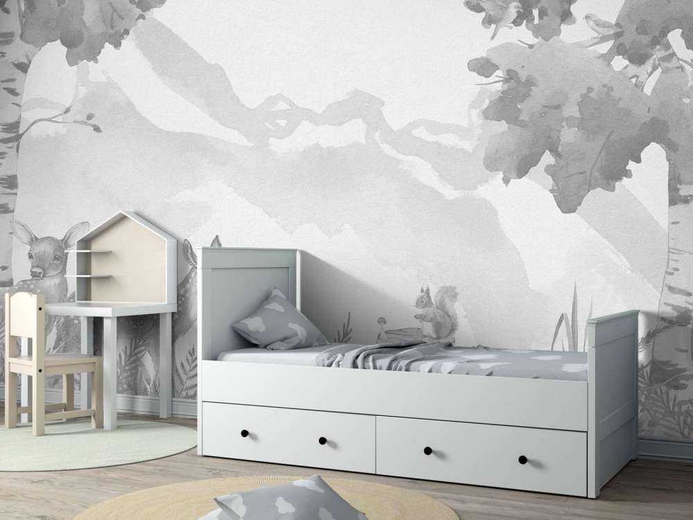 Deer in grey shades