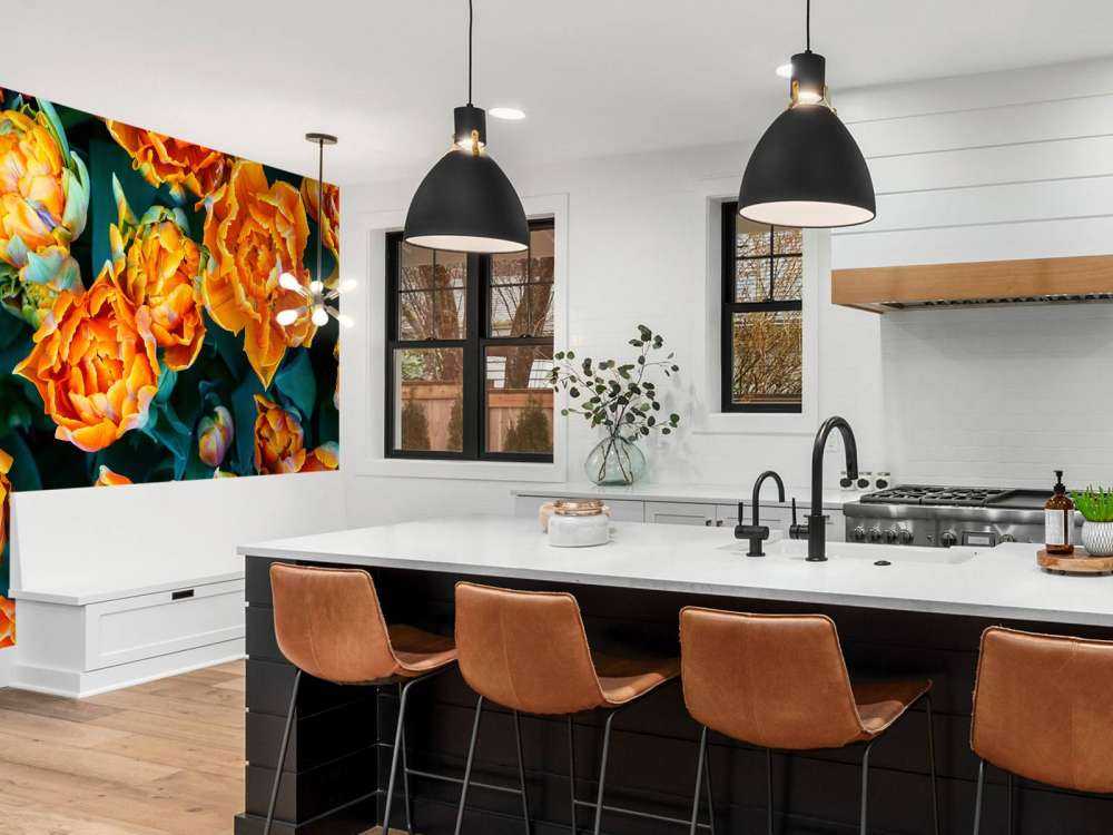 Close-up orange tulips