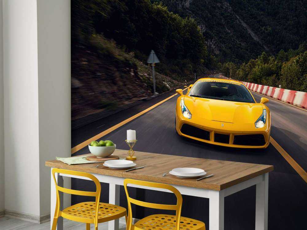 Speed through green mountain passes