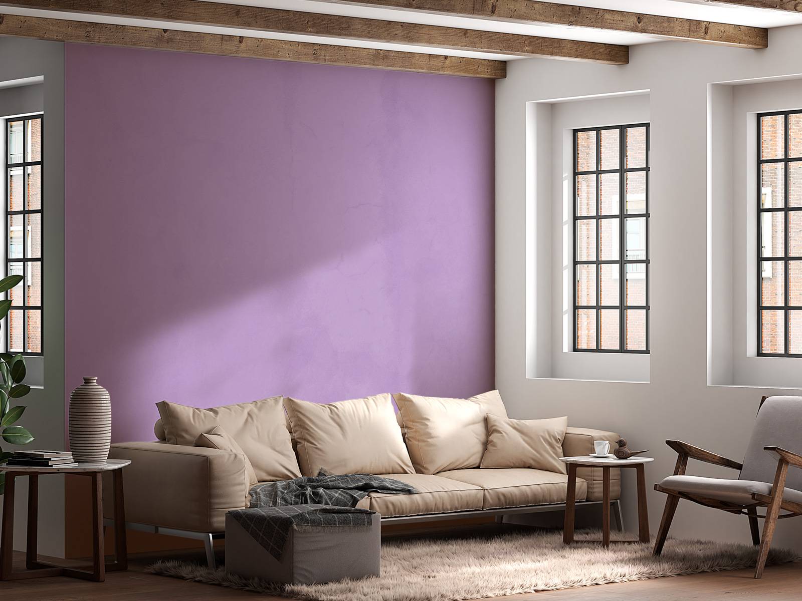 Pastel purple concrete