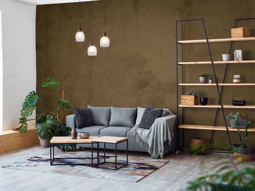 Olive brown concrete