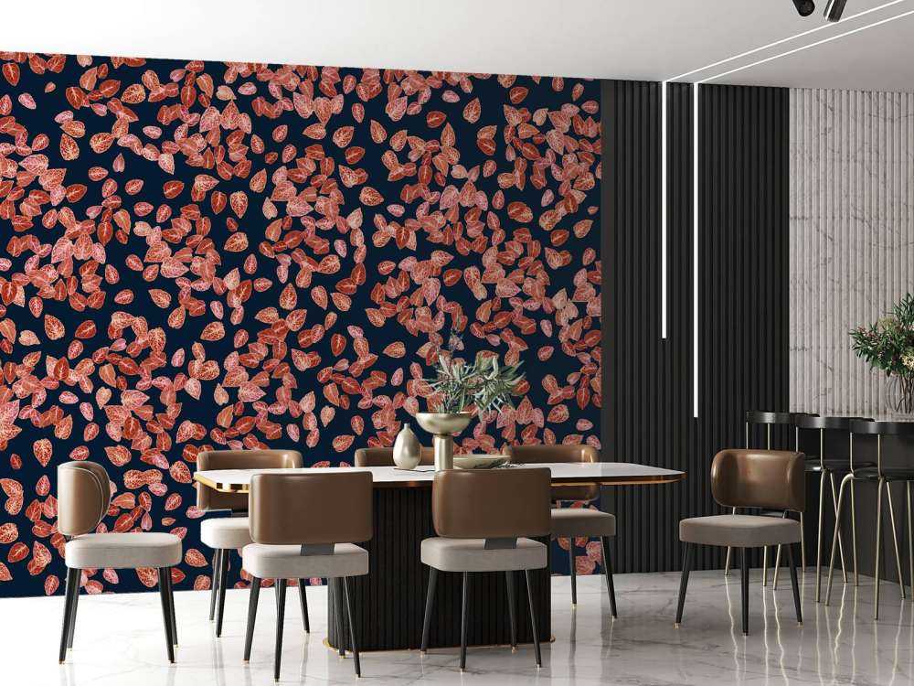 Small leaves rust on mightnight blue