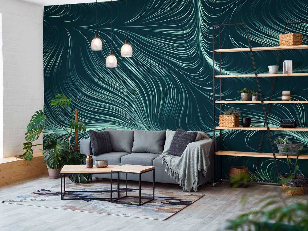 Green illuminated lines