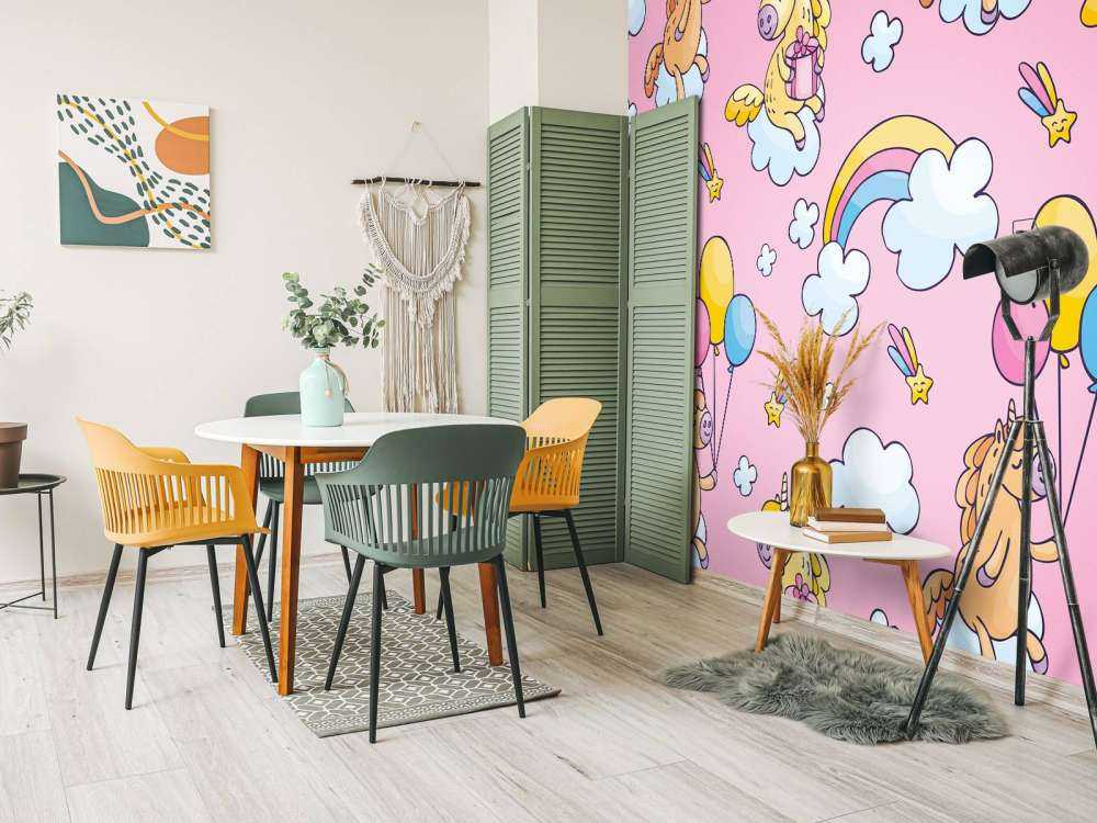 Unicorns with balloons