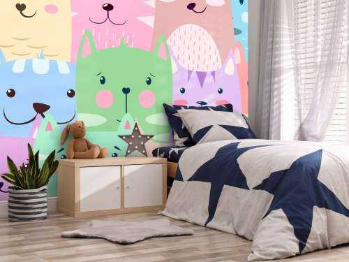 Colorful cats