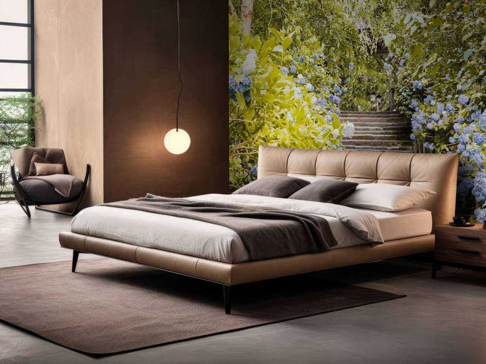 Blue flowers in park