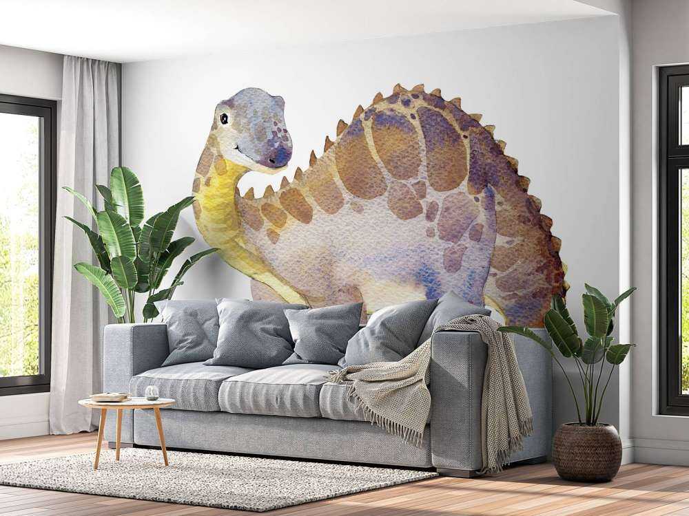 Dinosaur from watercolour