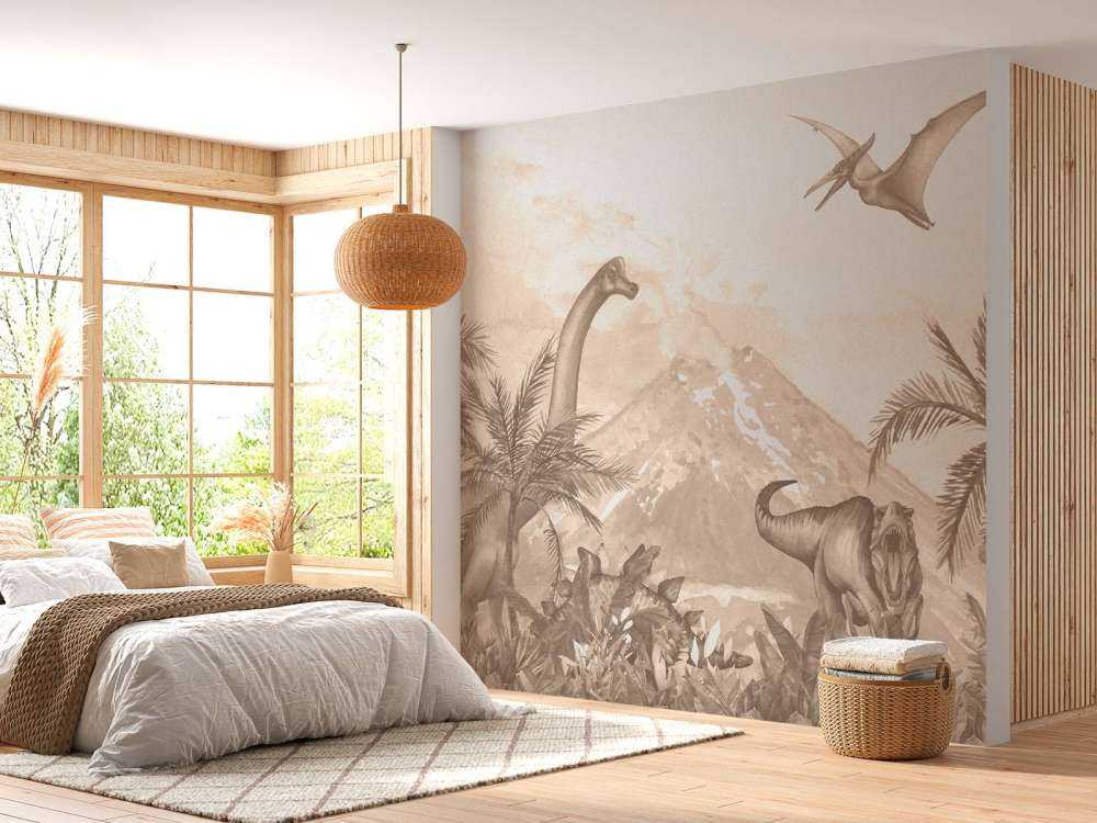 Various dino's in taupe