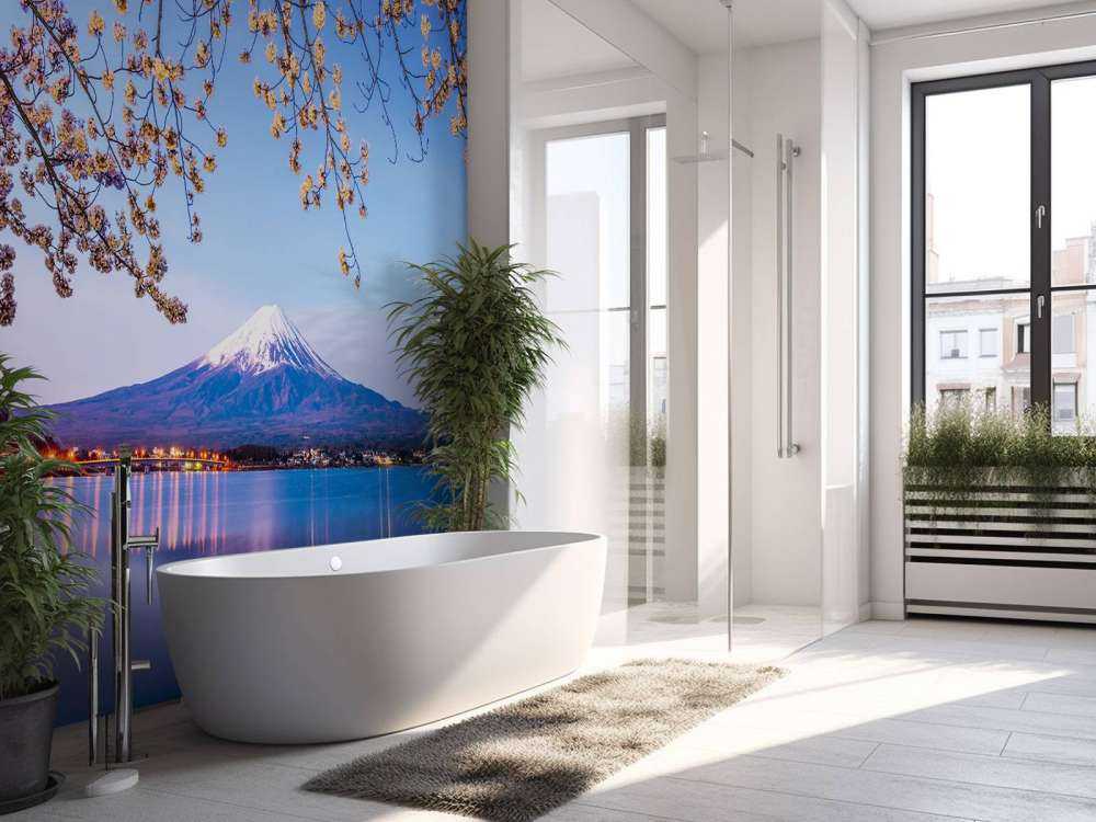 Mount Fuji by the water