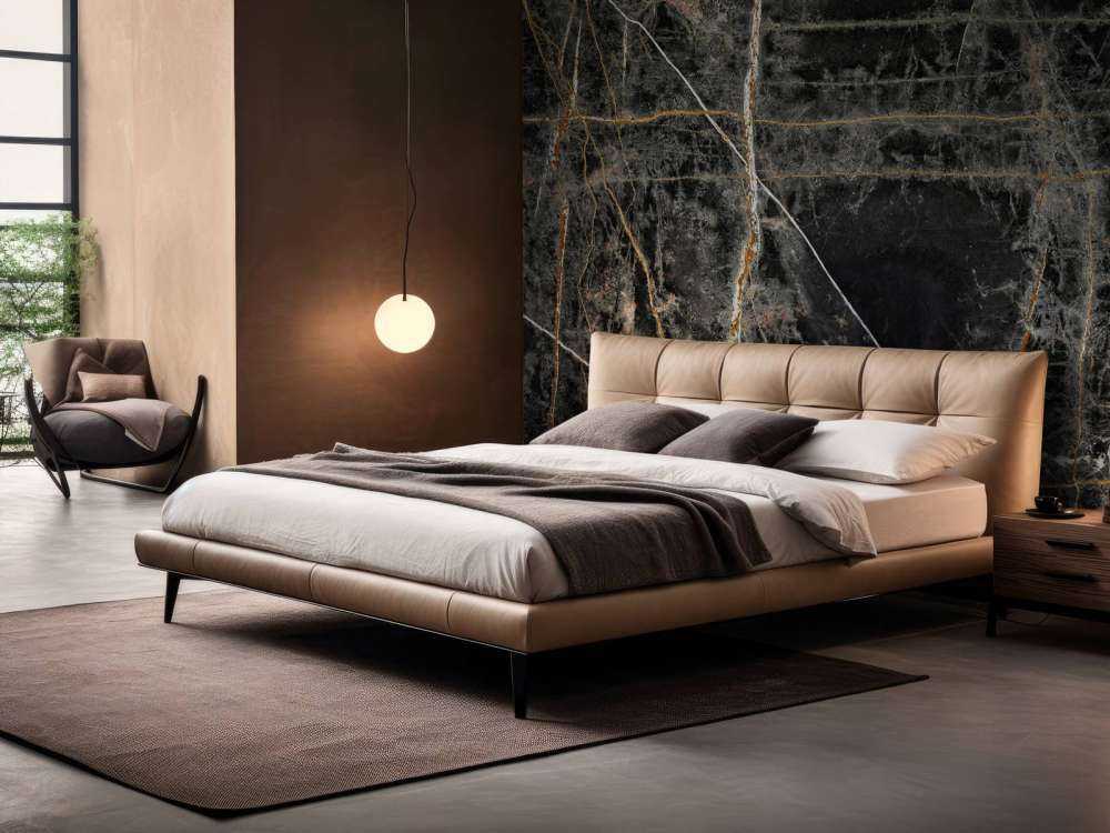 Dark marble with copper-coloured lines