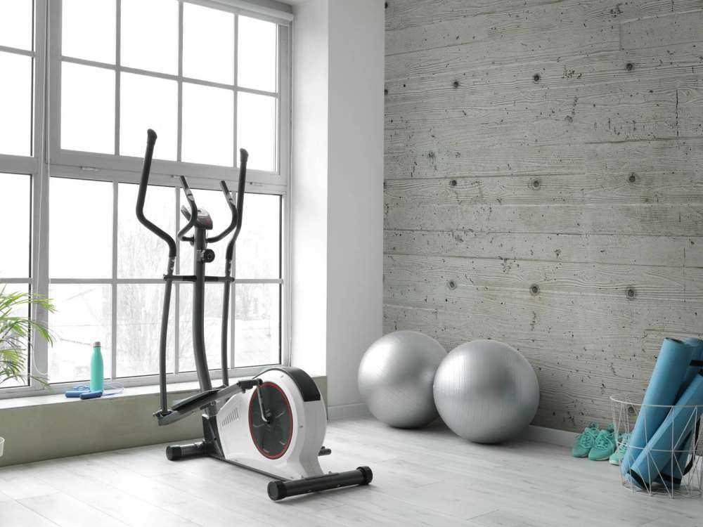 Concrete with wood look