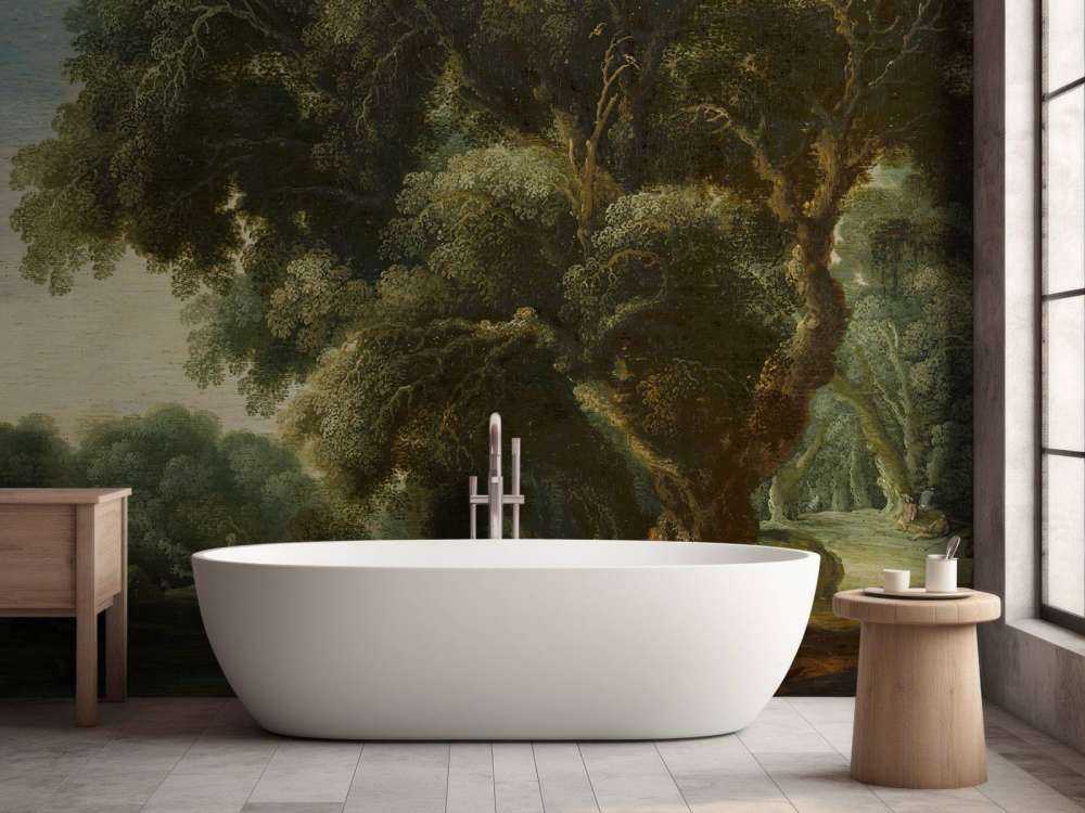 Imagined forest landscape