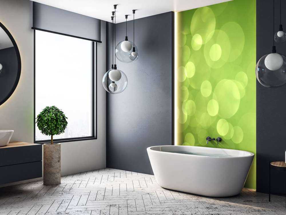 Abstract green circles