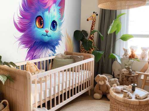 Rainbow baby cat