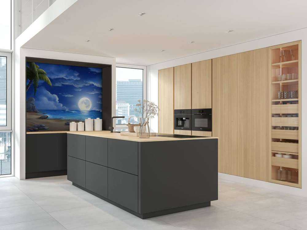 Beautiful beach at night