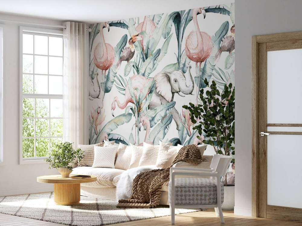 Animals between leaves