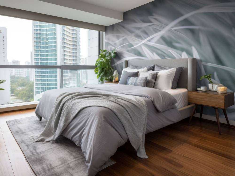 Grass blades close-up