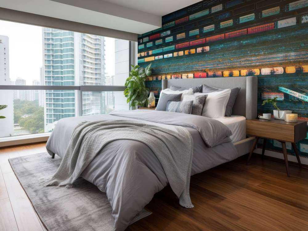 Drone view freight wagons