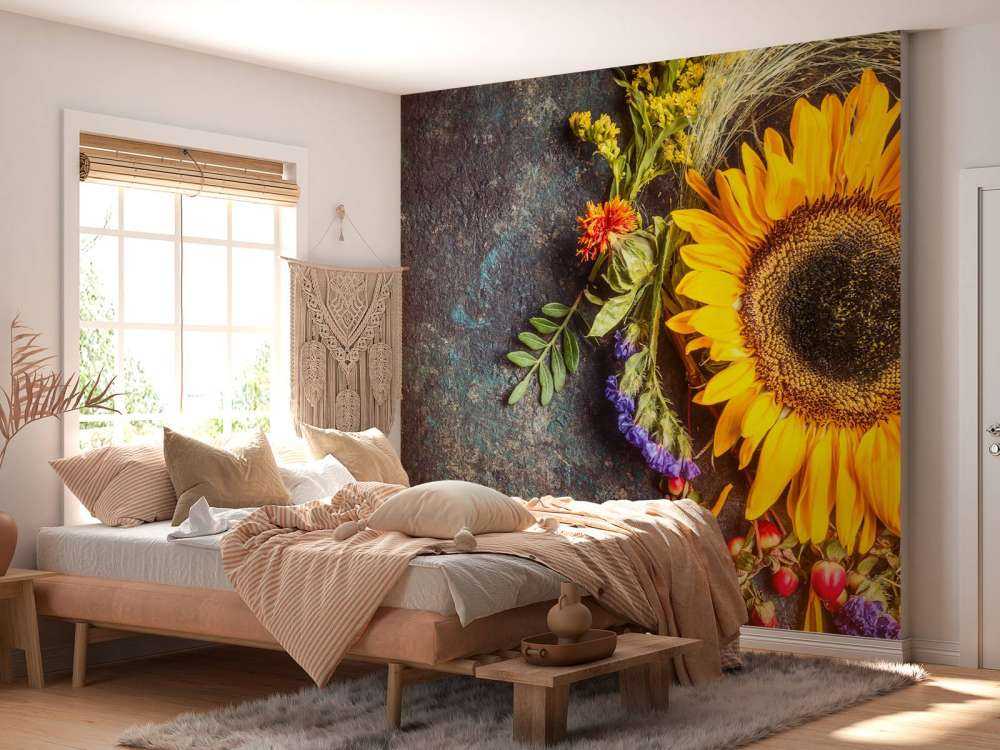 Floral autumn statue