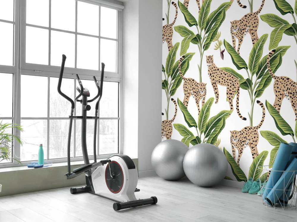 Cheetah between the trees