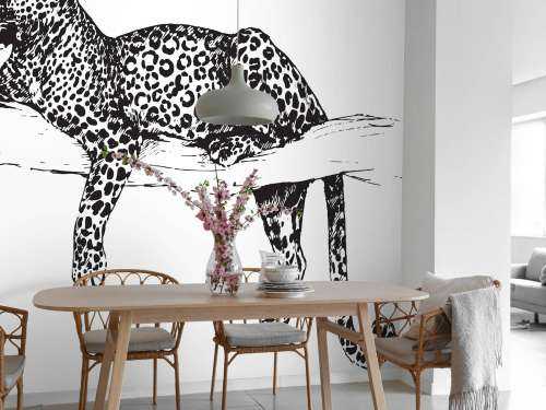 Drawn leopard