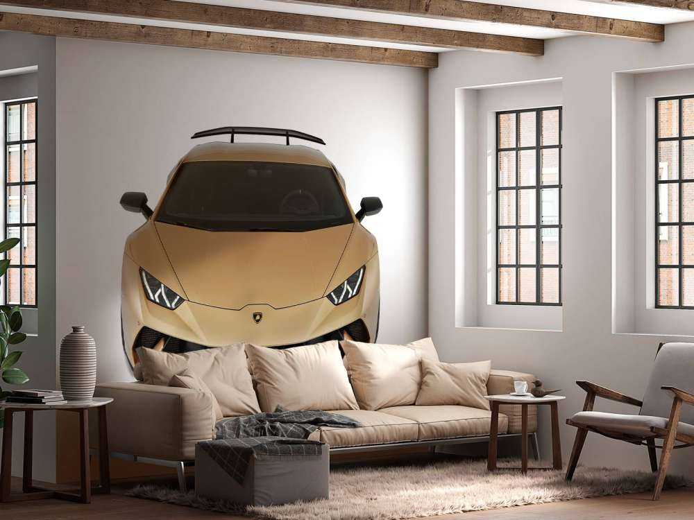 Lamborghini Huracán - Front from above, white