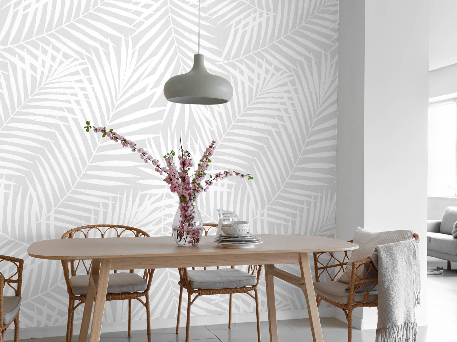 Palm leaf pattern
