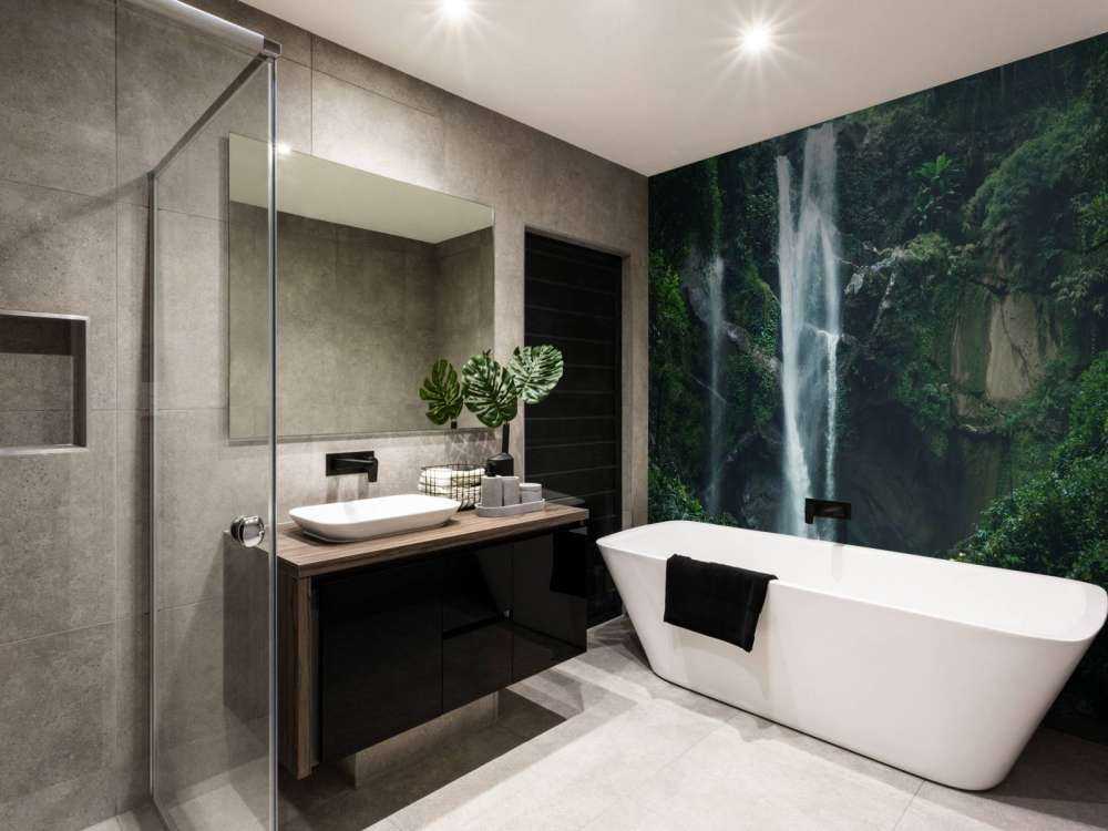 Waterfall in the nature