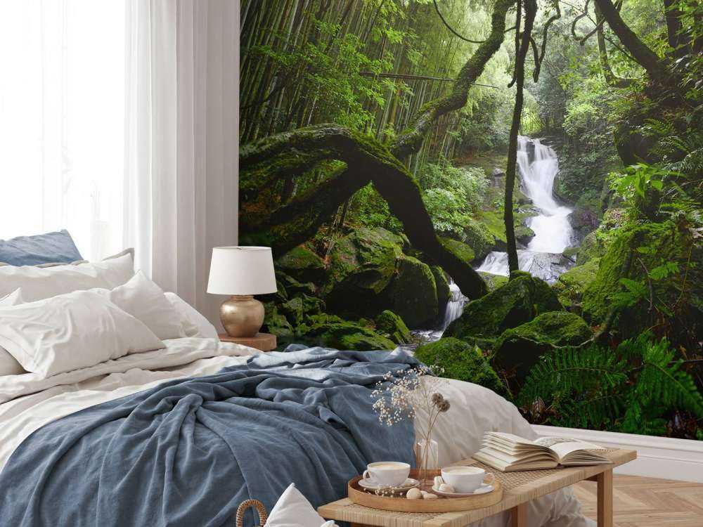 Waterfall surrounded by trees