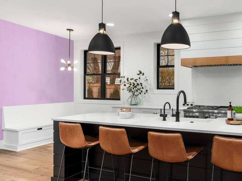 Lilac purple concrete