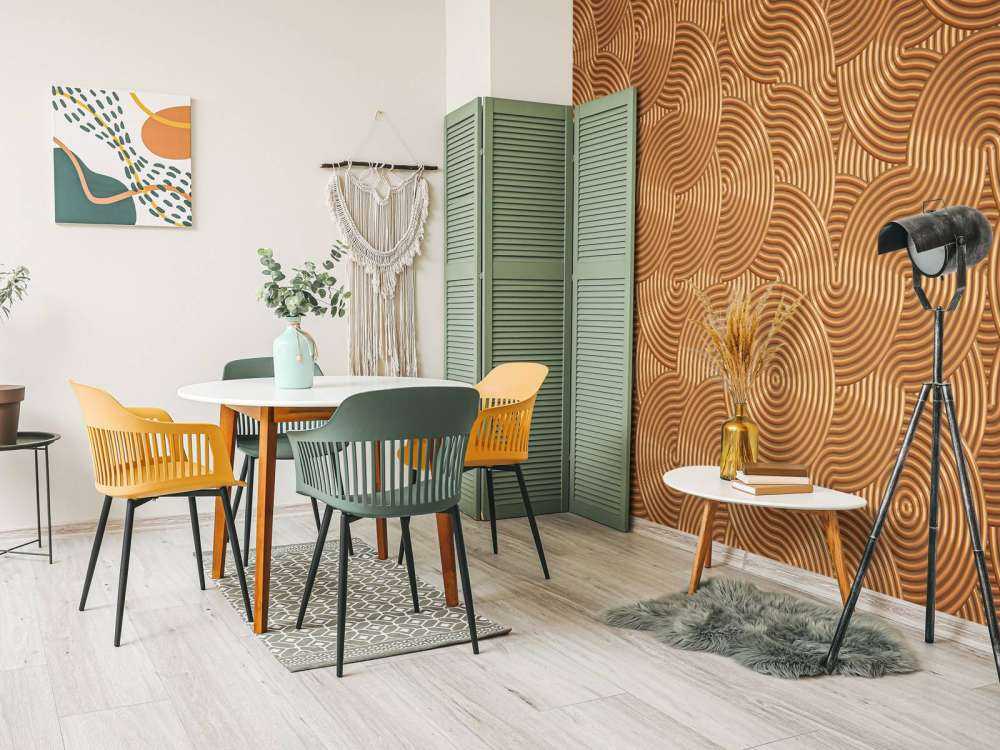 Metallic background with circles