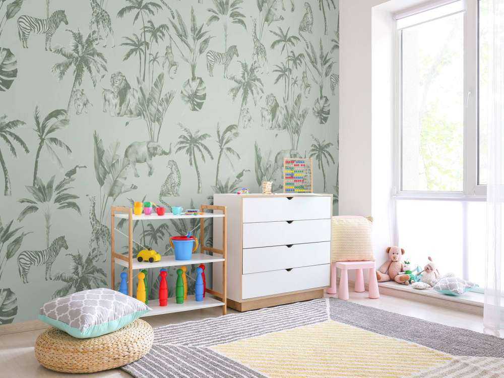 Animal jungle pattern green