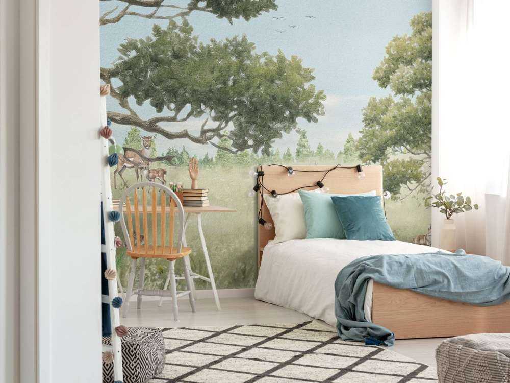 Landscape with animals