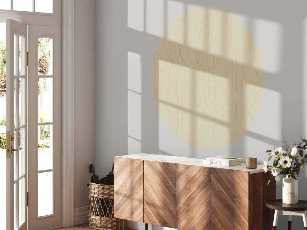 Organic lines grass beige II