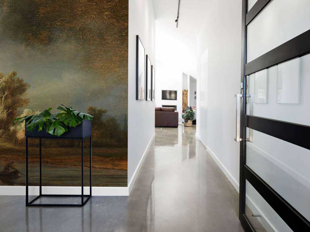 Landscape with stone bridge