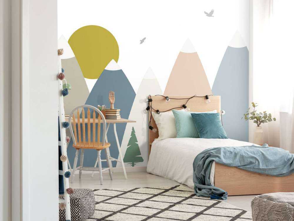 High mountains, coloured