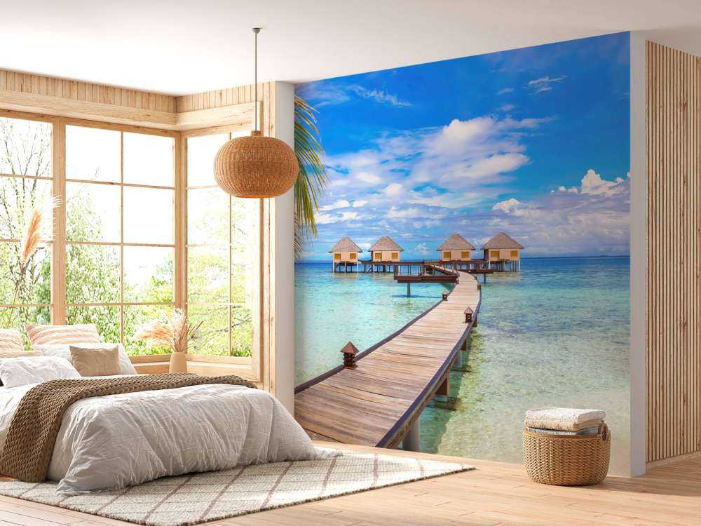 Water villas in the Maldives